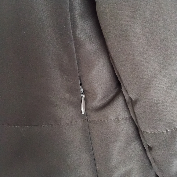 Jones New York Dark Brown Teddy Coat with Faux Fur Trim - Picture 7 of 16